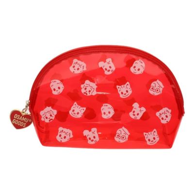 OSAMU GOODS】ティッシュポーチ（クリアレッド）OG37984