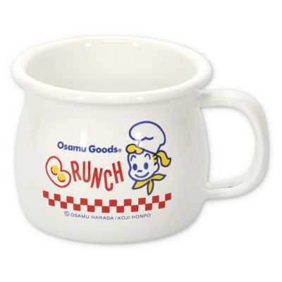 OSAMU GOODS】フェイス ホーローマグカップ（キャット）OG-14