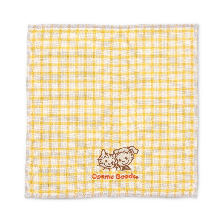 OSAMU GOODS】タオルハンカチ（ギンガムチェック/OR）29