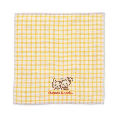 OSAMU GOODS】タオルハンカチ（ギンガムチェック/OR）29