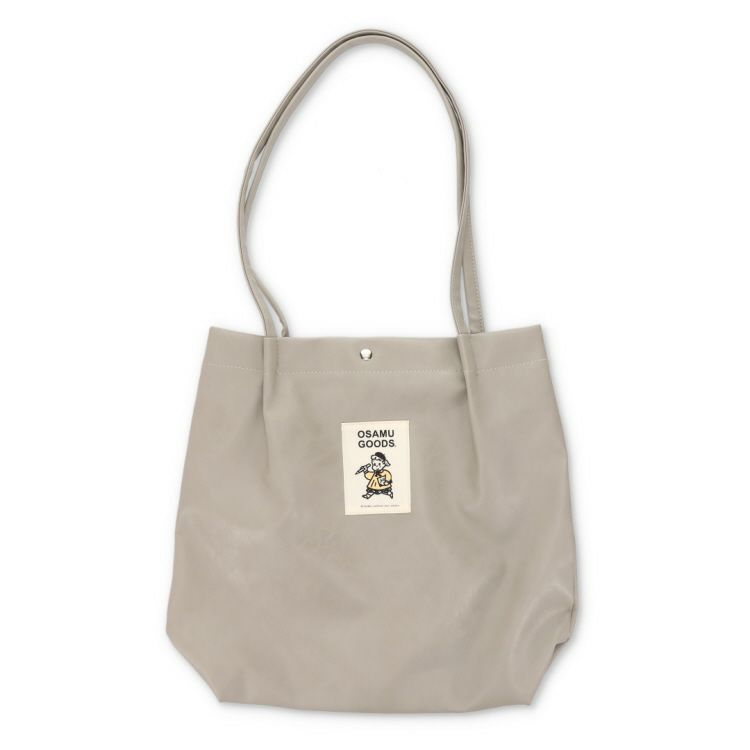 OSAMU GOODS】合皮ハンドルタックトート（OG15/グレー）6098