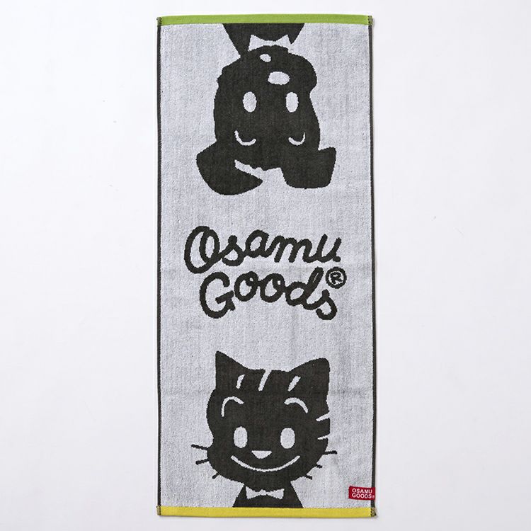 OSAMU GOODS】フェイスタオル（モノクロモード/キャット&ドッグ